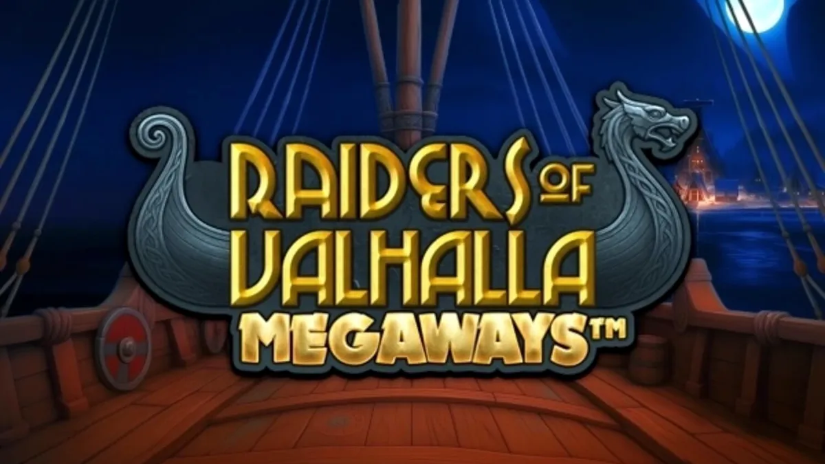 Tampilan visual slot Raiders of Valhalla Megaways dengan tema Viking